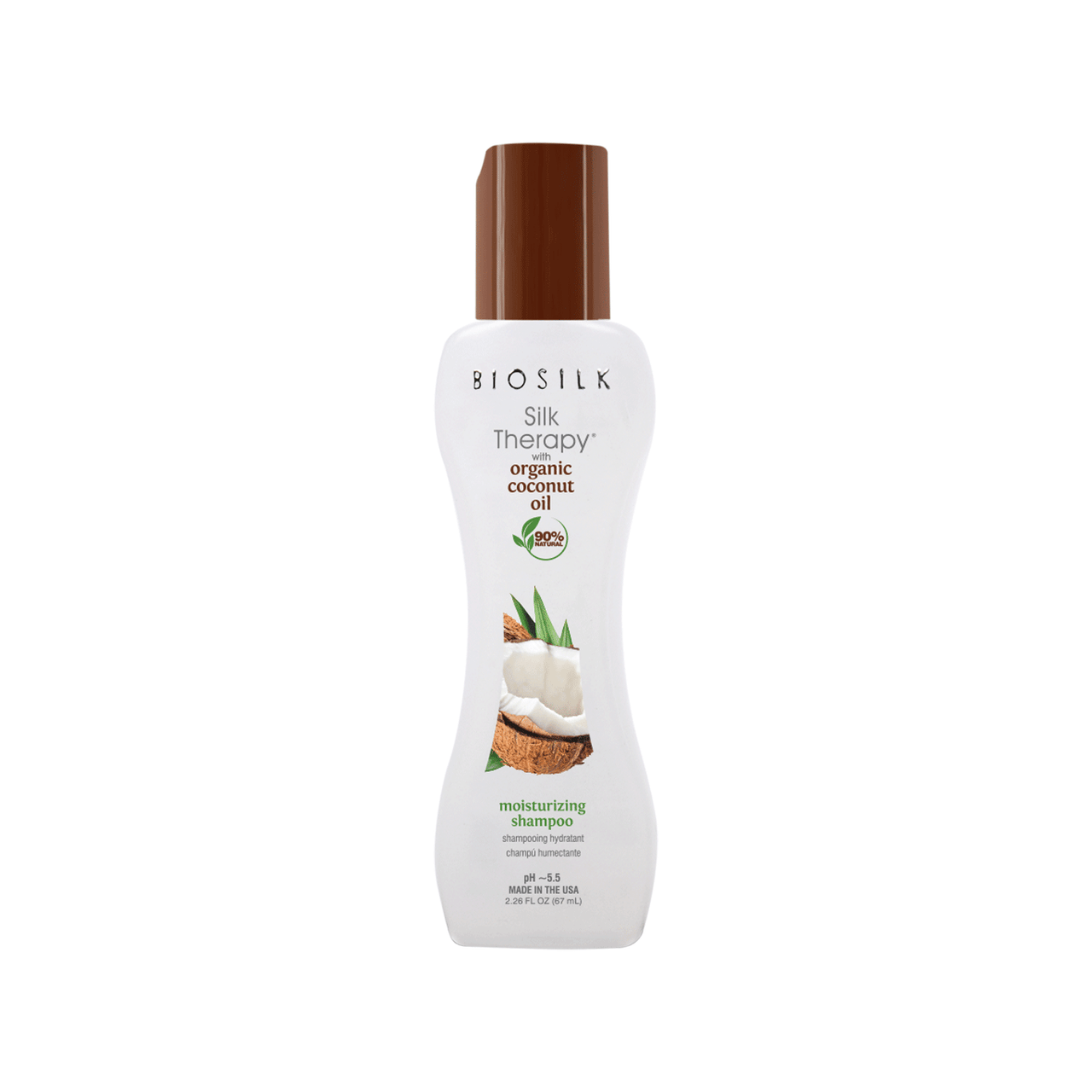 Farouk Biosilk Silk Therapy with Coconut Oil Moisturizing Shampoo 2.26 fl oz