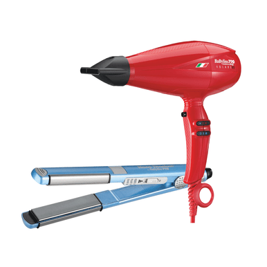 Dannyco Electrical BaBylissPRO Ferrari Red Volare V1 Dryer & U-Curl Flat Iron