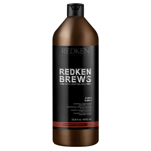 Redken Redken Brews 3-in-1 Shampoo, Conditioner & Body Wash Ltr