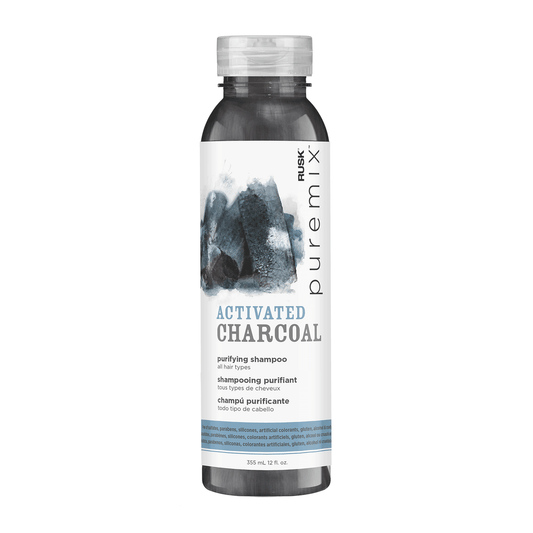 Rusk Puremix Activated Charcoal Purifying Shampoo 12 fl oz