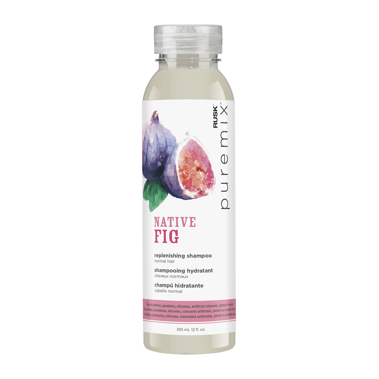 Rusk Puremix Native Fig Replenishing Shampoo 12 fl oz