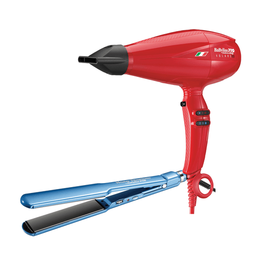 Dannyco Electrical Ferrari Red Volare Blow Dryer, Nano Titanium Straighter