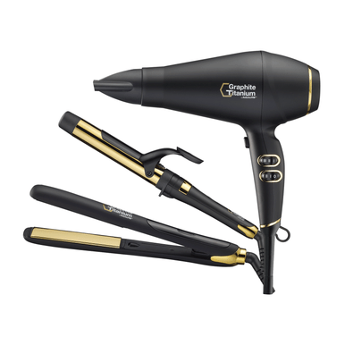 Dannyco Electrical BabylissPRO Graphite Titanium Iron, Dryer, & Curling Iron