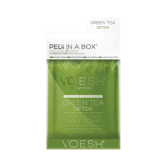 Voesh Deluxe 4-Step Pedi In A Box Green Tea Detox 1 Kit