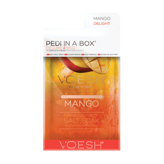 Voesh Deluxe 4 Step Pedi In A Box Mango Delight 1 Kit