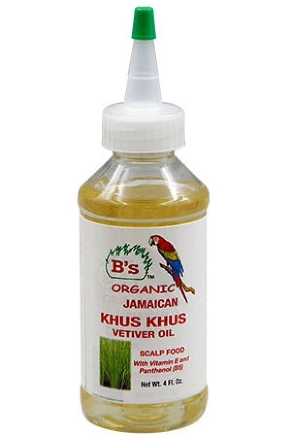 B's Organic-26 Khus Khus Oil-Scalp Food (4oz)