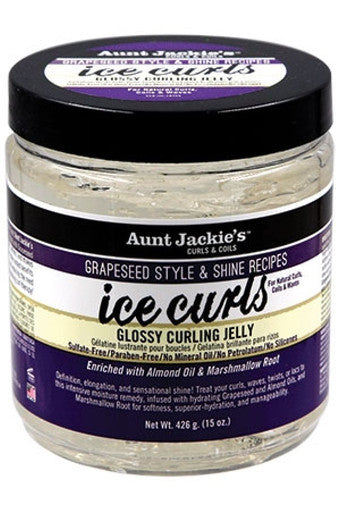 Aunt Jackie's-34  Grapeseed Ice Curls Jelly(15oz)