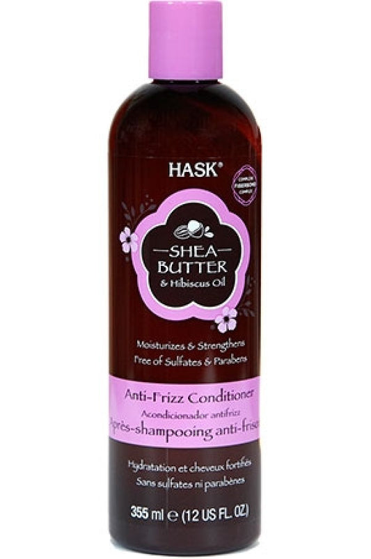 Hask-box 100 Anti-Frizz Conditioner-Shea & Hibiscusl(12oz)