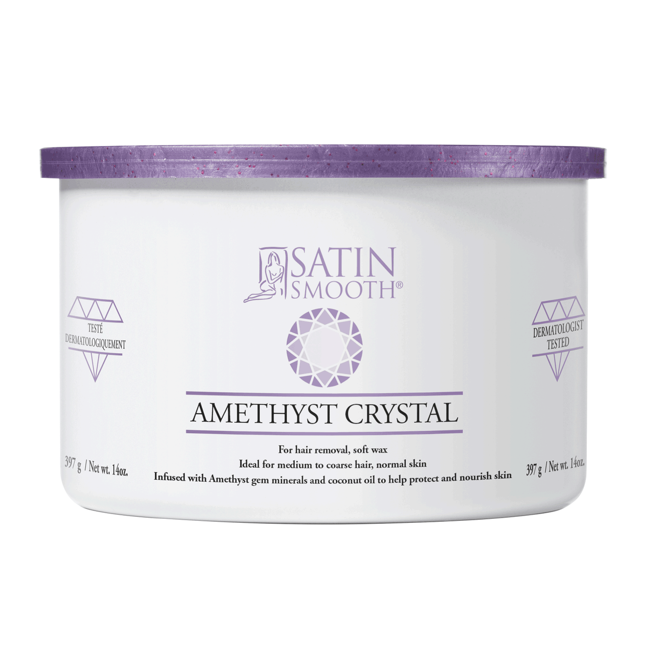 Dannyco Sundries Satin Smooth Gem Wax - Amethyst Crystal 14 oz.