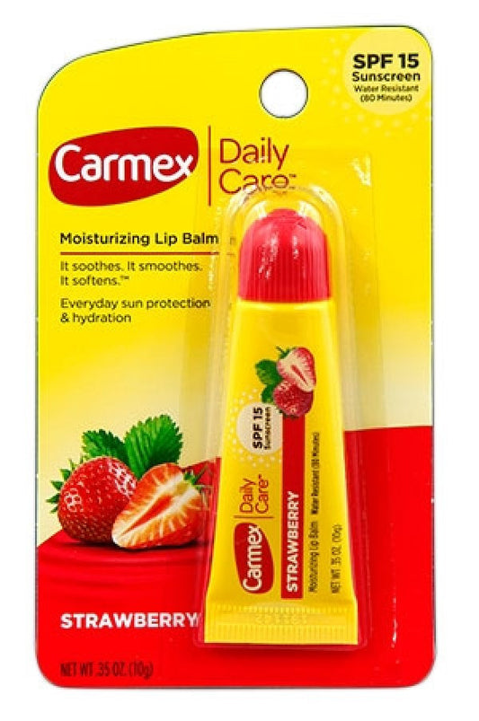 Carmex-4 Tube Lip Balm Strawberry (0.35oz, 12pc/box)