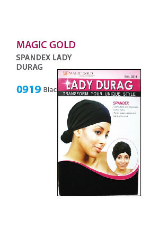 MGC-0919 Lady Durag Spendex Black -dz