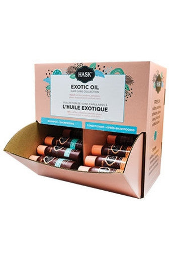 Hask-box 83,84 Coconut Oil Shampoo&Condi-Trevel (3.3oz/24pc)-ds