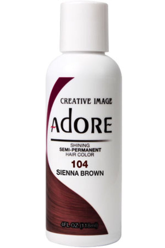 Adore-1 Semi Permanent Hair Color (4 oz)- 104 Sienna Brown