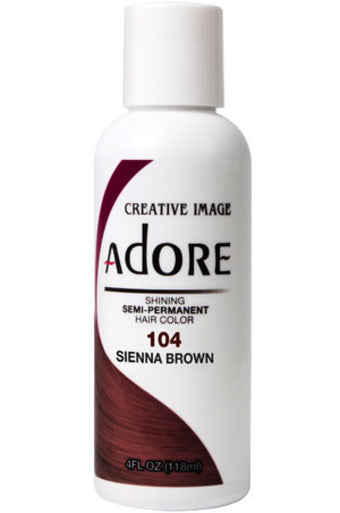Adore-1 Semi Permanent Hair Color (4 oz)- 104 Sienna Brown