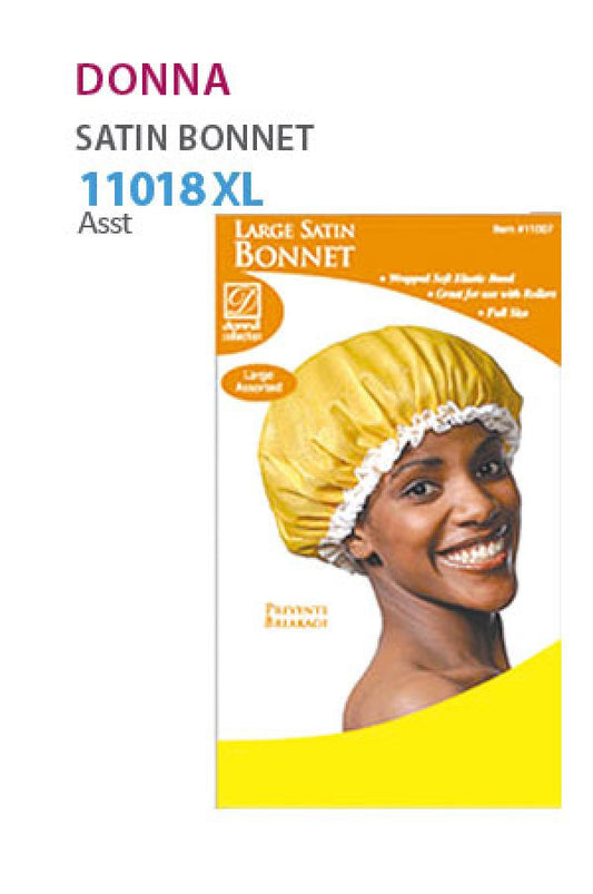 Donna-11018 X-Large Satin Bonnet (Mix) -dz