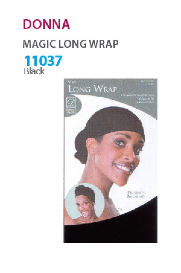 Donna-11037 Magic Long Wrap (Black) -pc