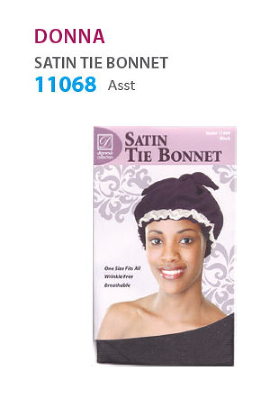 Donna Satin Tie Bonnet 11068 (Mix) - Dz