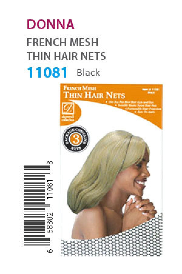 Donna-11081 French Mesh Thin Hair Net -dz