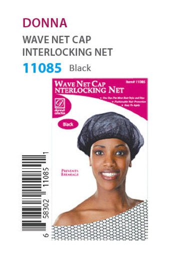 Donna-11085 Interlocking Net (Black) -dz