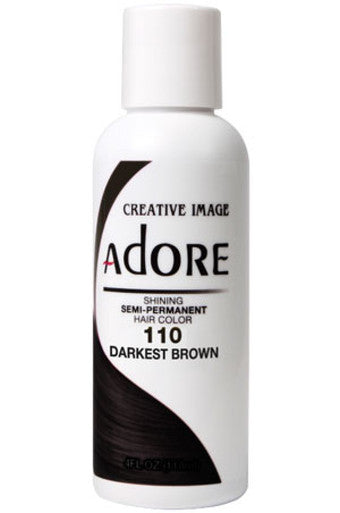 Adore-1 Semi Permanent Hair Color (4 oz)- 110 Darkest Brown
