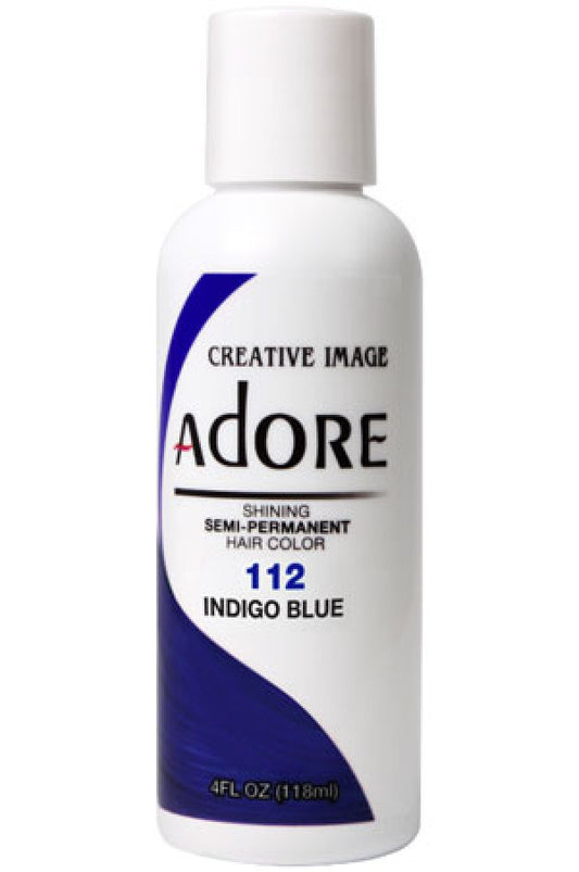 Adore-1 Semi Permanent Hair Color (4 oz)- 112 Indigo Blue