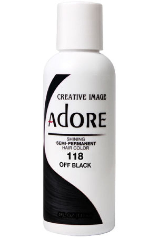 Adore-1 Semi Permanent Hair Color (4 oz)- 118 Off Black