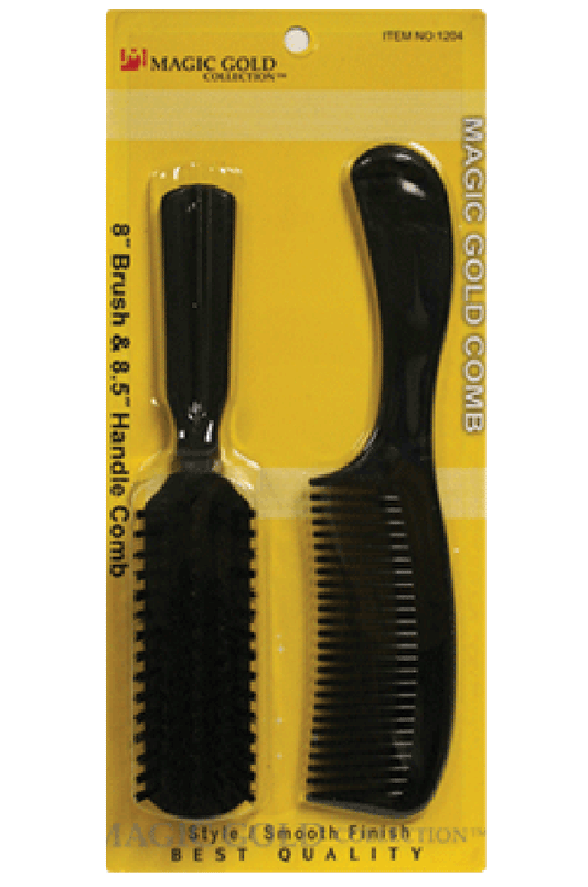 Magic Gold-1204 Handle Comb & Brush -pc