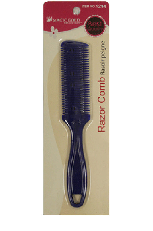 MGC-1214 Razor Comb (Round Handle & Long Comb) -dz