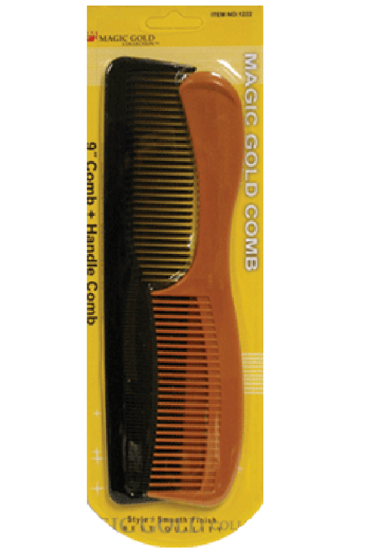 Magic Gold-1222 2pc 9" Comb +Handle Comb -dz