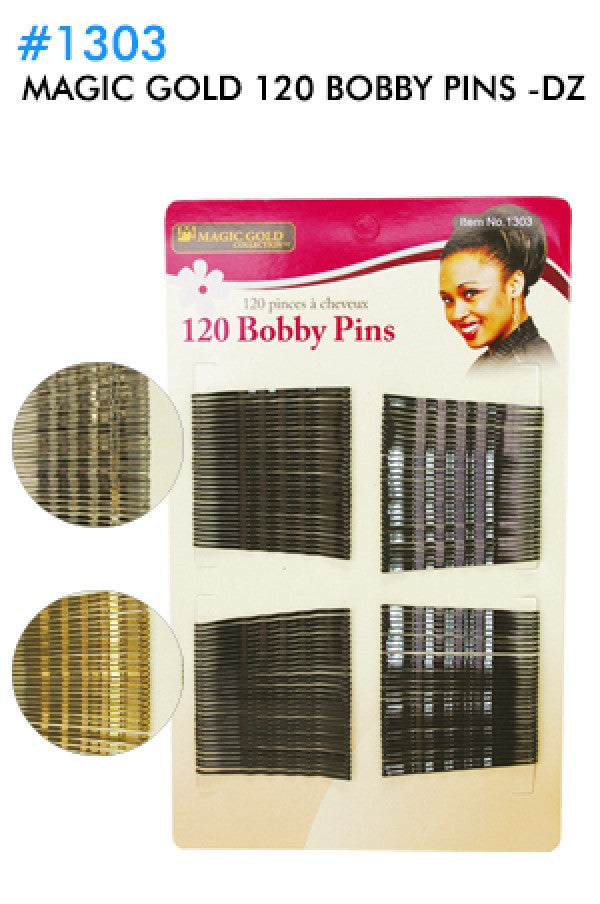 Magic Gold-1303 120 Bobby Pins -dz