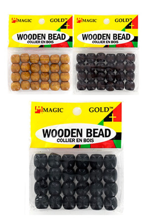 Magic Gold-1368 Wooden Bead (S) -dz