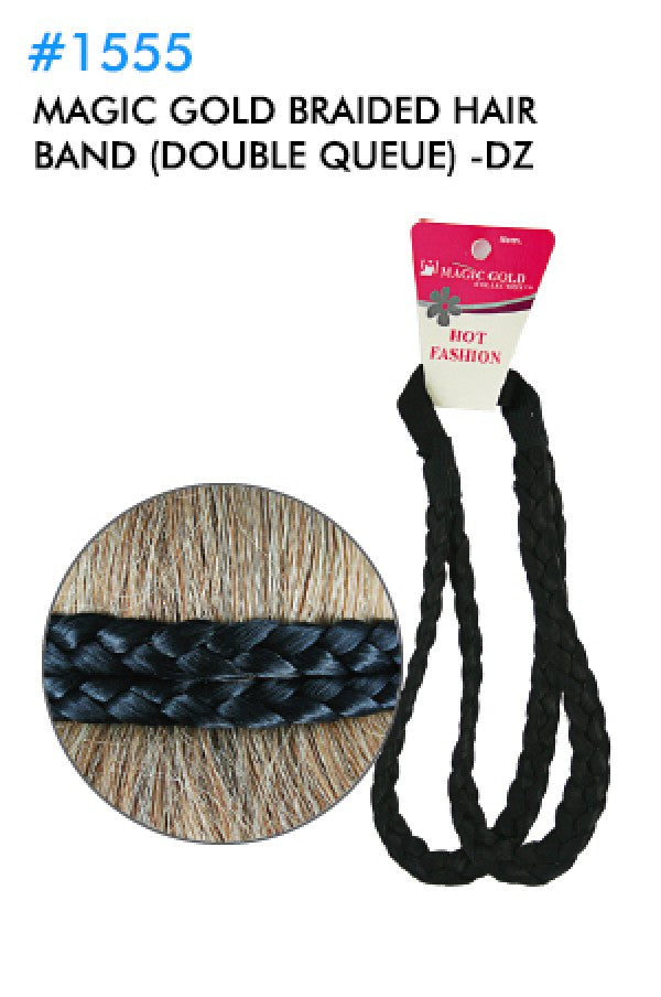 Magic Gold-1555 Braided Hair Band (Double queue) -dz