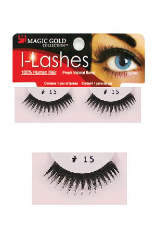 Magic Gold-15 I-lashes 100% Human Hair Fresh Natural Band