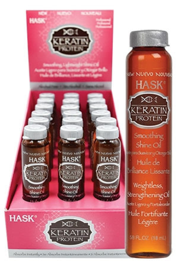 Hask-box 38B Smoothing Shine Oil-Keratin Protein (18ml/18pc/ds)