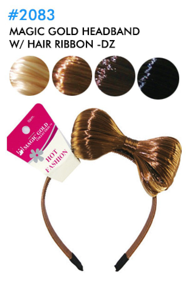 Magic Gold-2083 Headband w/ Hair Ribbon -dz