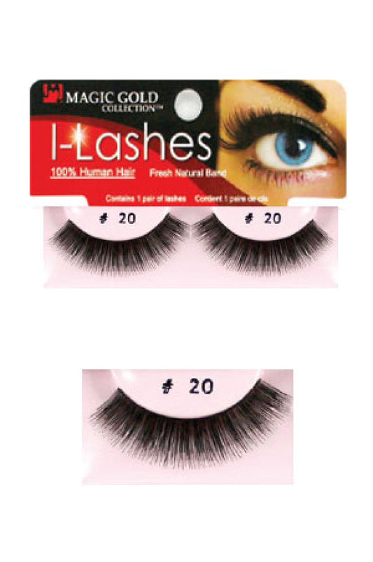 Magic Gold-20 I-lashes 100% Human Hair Fresh Natural Band