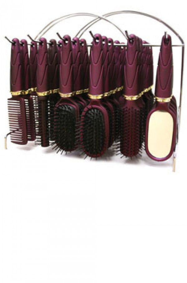 Magic Gold Hair Brush Set Purple 2104