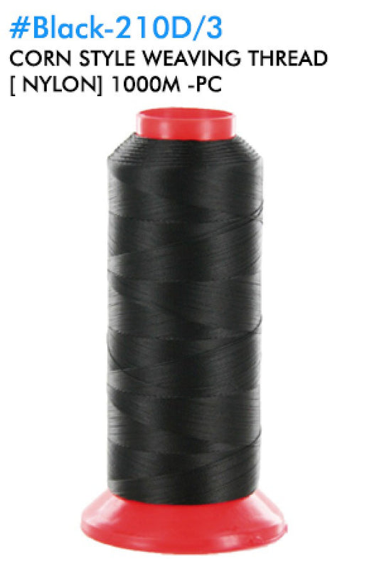 4621 Black-210D/3 Corn Style NEW Weaving Thread Nylon 1000M-pc