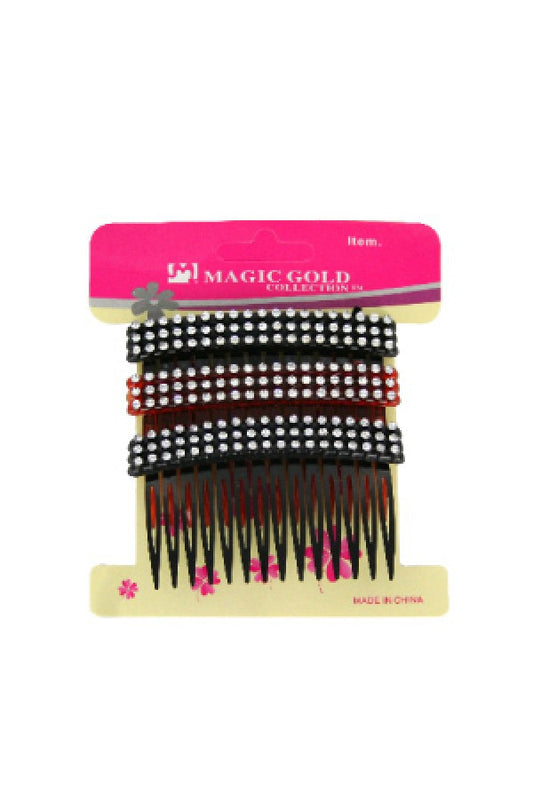 Magic Gold Comb Hair Pin (3pc/pk) 2147  BK/BR - dz