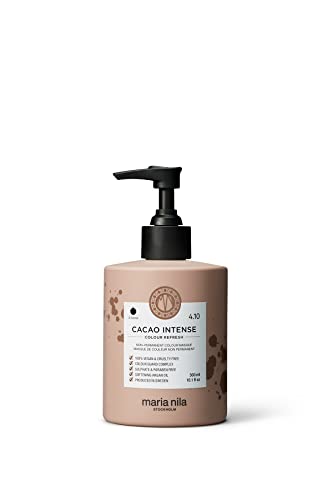 Maria Nila Color Refresh Cacao Intense, 10.1 Fl Oz / 300 ml, Brown Color Bomb, Semi-Permanent Pigments, 100% Vegan & Sulfate/Paraben free