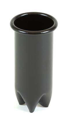 Heat resistant Salon Appliance Holder with Sleek Black Finish (Crimped base) 2 inch OD capable of holding Hot Iron, ideal for all styling stations