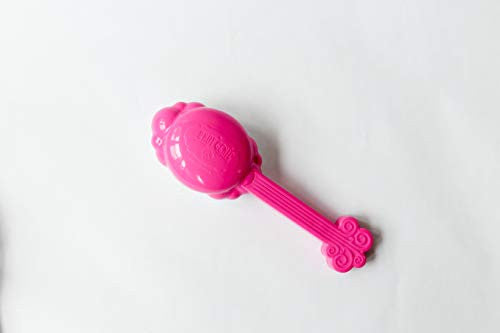 Knot Genie Supreme Detangling Hair Brush for Kids (Pop of Pink) | Perfect Detangling Brush for Curly Hair, Gently Separate Tangles, Leaves Hair Smooth and Shiny | The Pain Free Knot Detangler