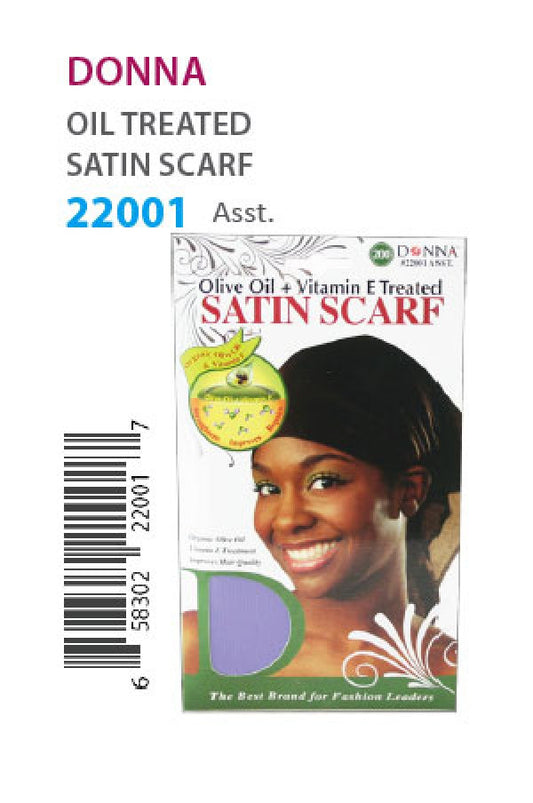 Donna Oil Treated Satiin Scarf 22001 Asst. - dz