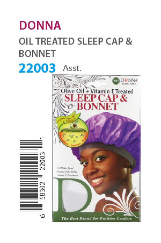 Donna Oil Treated Sleep Cap & Bonnet 22003 Asst. - dz