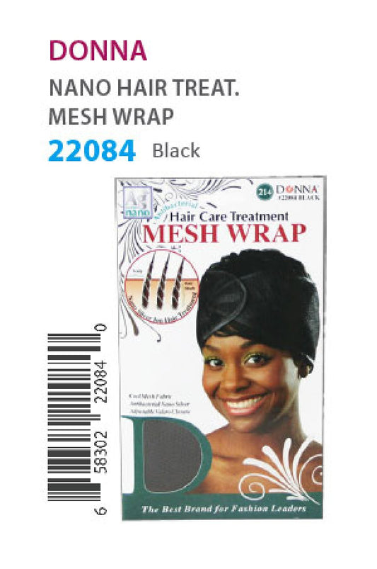 Donna Nano Hair Treat. Mesh Wrap 22084 Black - dz