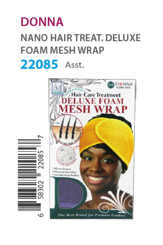 Donna Nano Hair Treat. Deluxe Foam Mesh Wrap 22085 Asst-dz