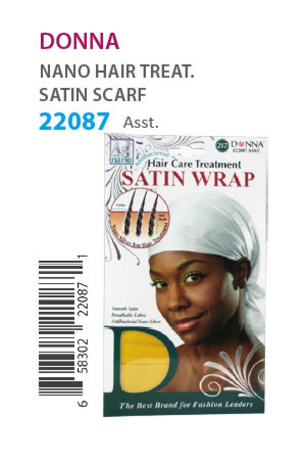 Donna Nano-22087 Hair Treatment Satin Wrap (Asst) -dz