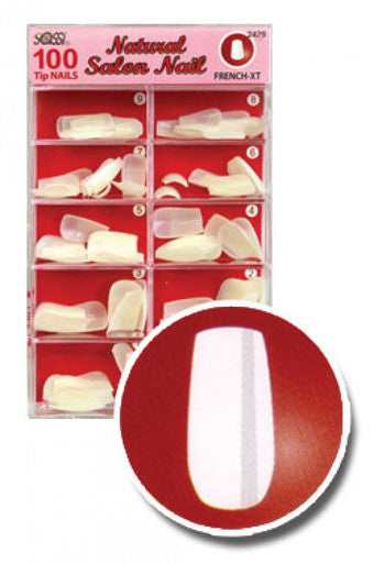 Sassi - Ongles de salon naturels (100 bouts d'ongles) 2423 Square-LF