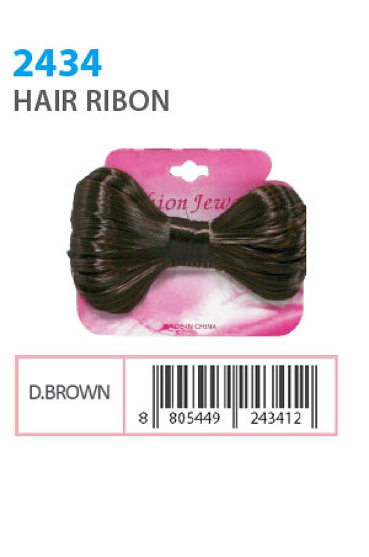 Hair Ribon 2434 Dark Brown - dz