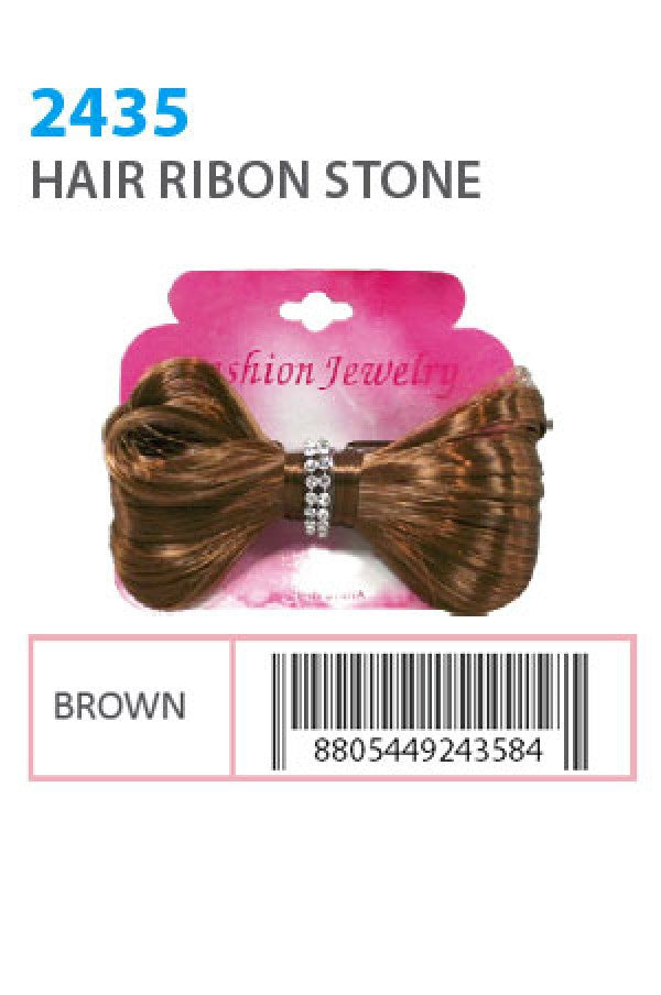 Hair Ribon Stone 2435 Brown - dz